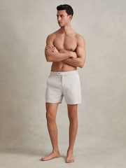 Reiss Off White Sun Side Adjuster Swim Shorts - Image 3 of 7