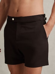 Reiss Chocolate Sun Side Adjuster Swim Shorts - Image 4 of 6
