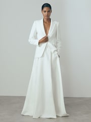 Reiss Ivory Louisa Tie Back Bridal Skirt - Image 1 of 5