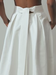 Reiss Ivory Louisa Tie Back Bridal Skirt - Image 3 of 5