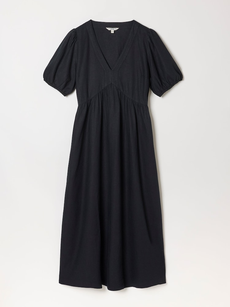 FatFace Remi Black Petite Linen Dress - Image 6 of 6 FatFace Remi Black Petite Linen Dress - Image 6 of 6