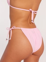 Victoria's Secret Pink Diamanté Tie Side Bikini Briefs - Image 3 of 6
