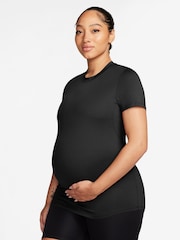 Nike Black Maternity One Short Sleeve Top - Image 1 of 4