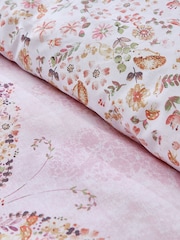 Catherine Lansfield Pink Enchanted Butterfly Reversible Duvet Cover Set - Image 4 of 4