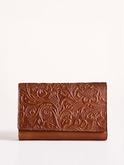 Lakeland Leather Brown Temple Purse - Image 1 of 5