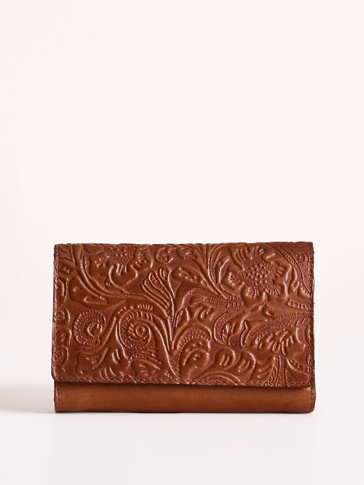 Lakeland Leather Brown Temple Purse - Image 1 of 5