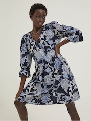 FatFace Blue Maddox Palace Floral Dress - Image 1 of 5