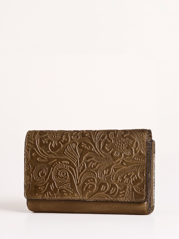 Lakeland Leather Green Temple Purse - Image 5 of 5 Lakeland Leather Green Temple Purse - Image 5 of 5