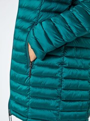 Roman Green Longline Padded Coat with Hood - Image 5 of 5