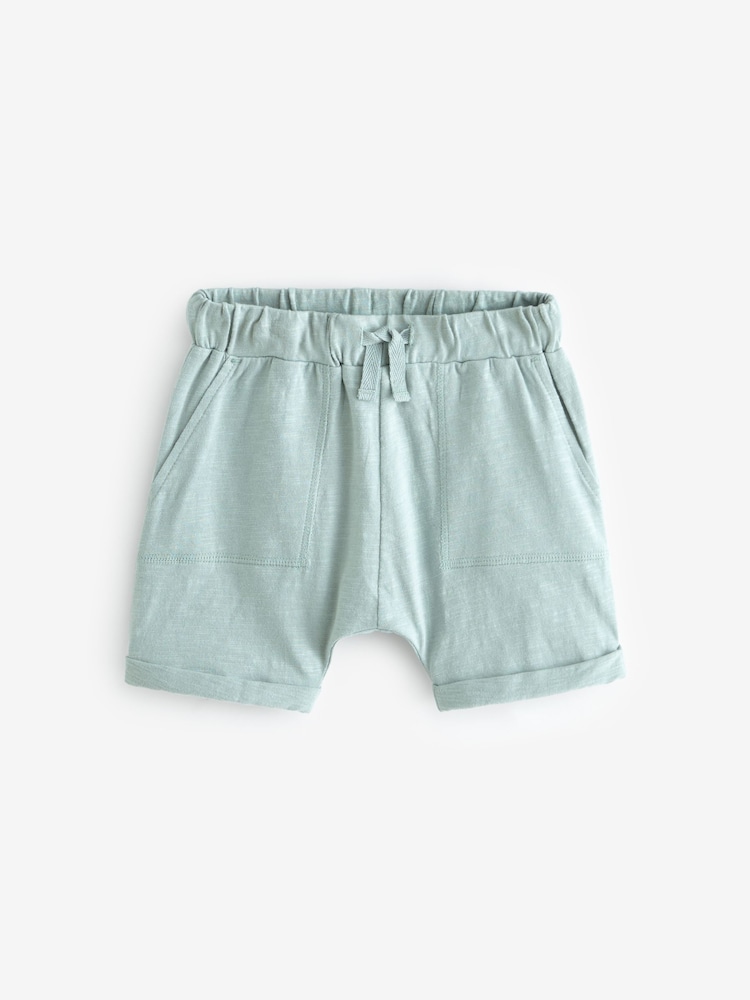 Mineral Blue/Tan Brown/Charcoal Grey Lightweight Jersey Shorts 3 Pack (3mths-7yrs) - Image 2 of 6 Mineral Blue/Tan Brown/Charcoal Grey Lightweight Jersey Shorts 3 Pack (3mths-7yrs) - Image 2 of 6