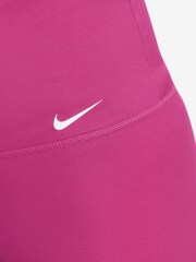 Nike Pink Dri-FIT One High-Waisted 7" Biker Shorts - Image 1 of 4