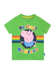 Character Green Boys George Pig Short 100% Cotton Pyjamas - Image 2 of 4
