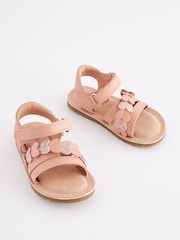 Pink Wide Fit (G) Heart Sandals - Image 3 of 6