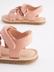 Pink Wide Fit (G) Heart Sandals - Image 5 of 6