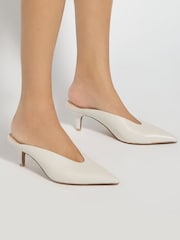 Dune London Natural Decisive Mules - Image 1 of 6