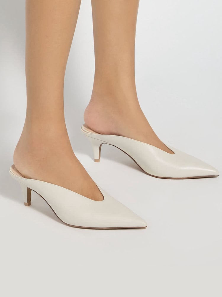 Dune London Natural Decisive Mules - Image 1 of 6
