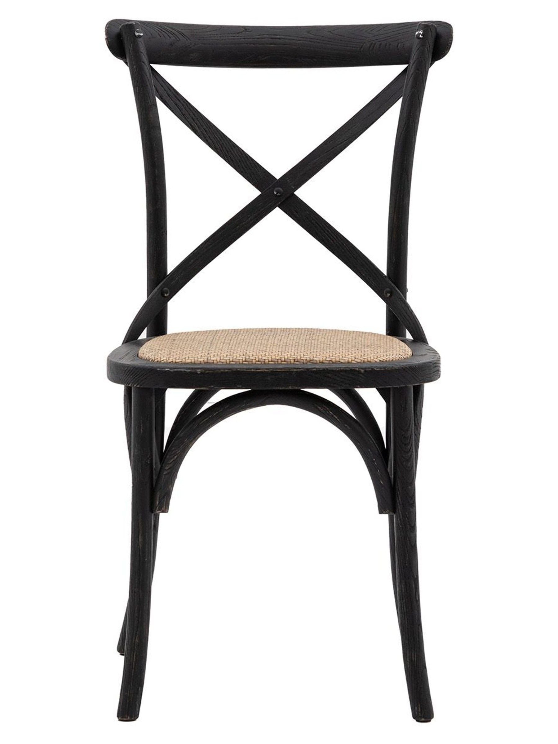 Gallery Home Unisex Black Rattan Boston Chair Set Of 2 - Image 1