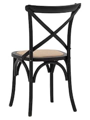 Gallery Home Black Rattan Boston Chair Set of 2 - Image 3 of 5