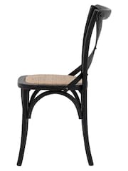Gallery Home Black Rattan Boston Chair Set of 2 - Image 4 of 5