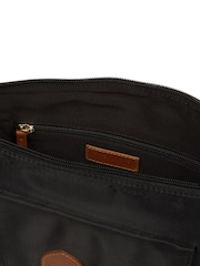 Pure Luxuries London Black/Brown 'Margaux'  Canvas & Leather Cross-Body Bag - Image 5 of 6