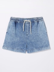 FatFace Blue Ashby Pull-On Denim Shorts - Image 4 of 4