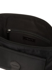 Pure Luxuries London Black 'Margaux'  Canvas & Leather Cross-Body Bag - Image 6 of 6