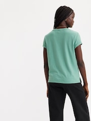 Levi's® Hibiscus Peek Beryl Green DR Margot Pocket 100% Cotton T-Shirt - Image 2 of 6