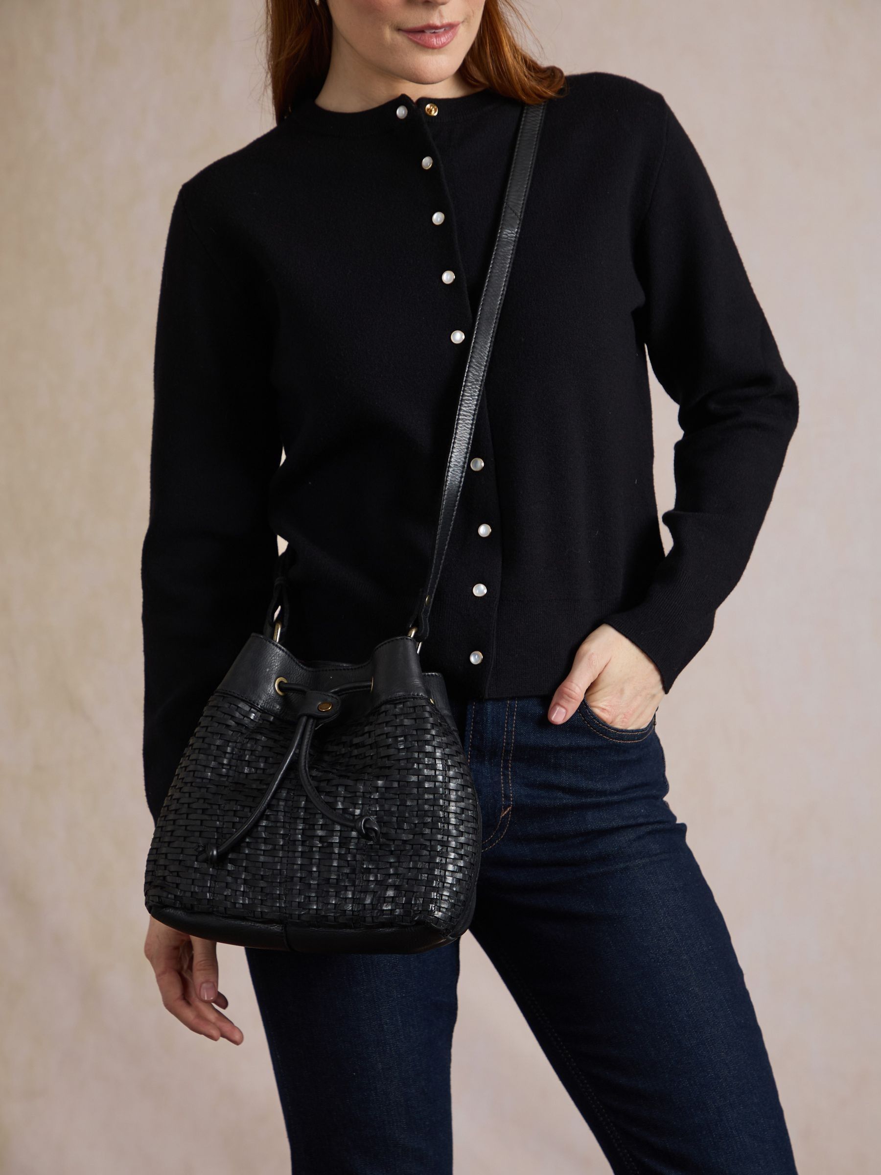 Lakeland Leather Women's Black 'Piel' Leather Duffle Bag In - Image 1