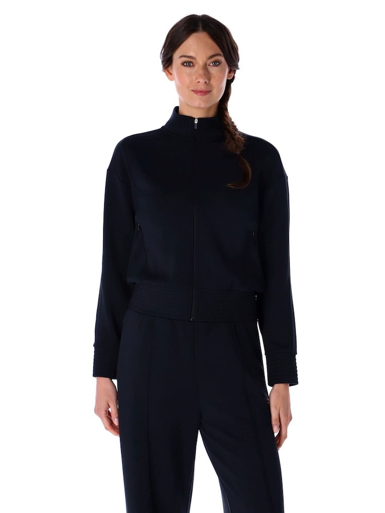 Ted Baker Sport Black Tailored Cut Scuba Jacket - Image 1 of 4 Ted Baker Sport Black Tailored Cut Scuba Jacket - Image 1 of 4