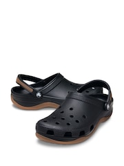 Crocs Black Classic Evo Gum Clogs - Image 3 of 5