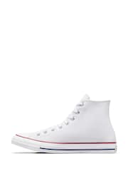 أبيض - حذاء رياضي بقبة مرتفعة Chuck Taylor All Star من Converse - صورة 10 من 12