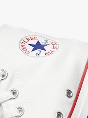 أبيض - حذاء رياضي بقبة مرتفعة Chuck Taylor All Star من Converse - صورة 12 من 12