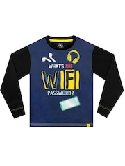 Harry Bear Blue Wifi Long Sleeved Pyjama Set - Image 2 of 5