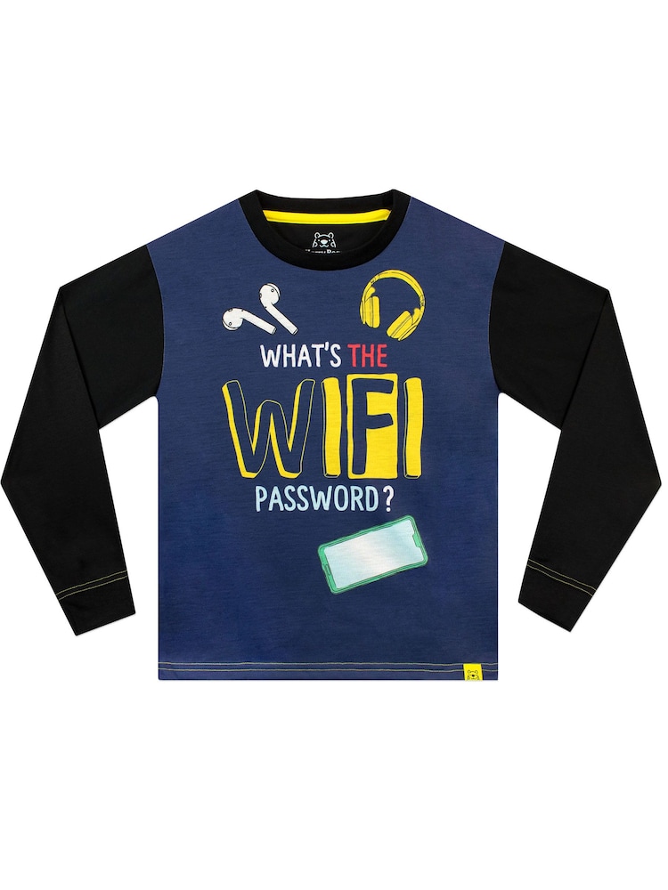 Harry Bear Blue Wifi Long Sleeved Pyjama Set - Image 2 of 5