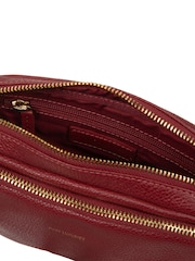 Rojo - Bolso bandolera de piel 'Remi' de Pure Luxuries London - Imagen 5 de 6
