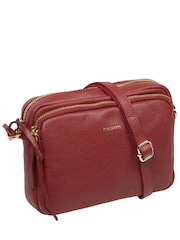 Rojo - Bolso bandolera de piel 'Remi' de Pure Luxuries London - Imagen 6 de 6