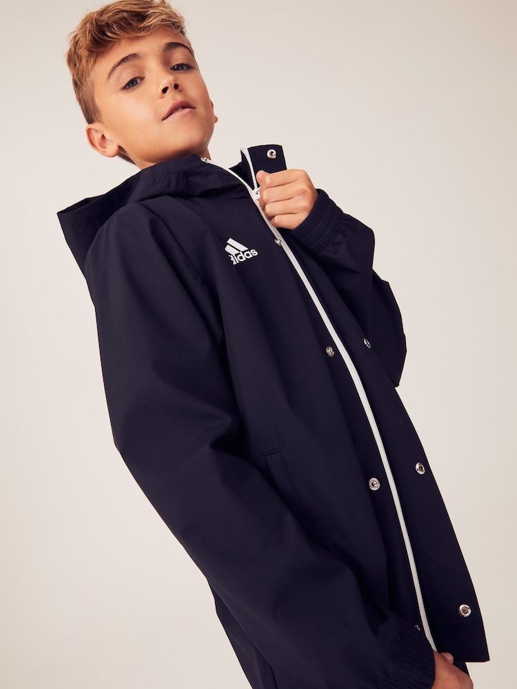 adidas Black Entrada Rain Jacket - Image 2 of 10