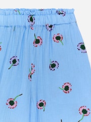 ARKET Blue Relaxed Cotton Muslin Trousers - Image 2 of 2