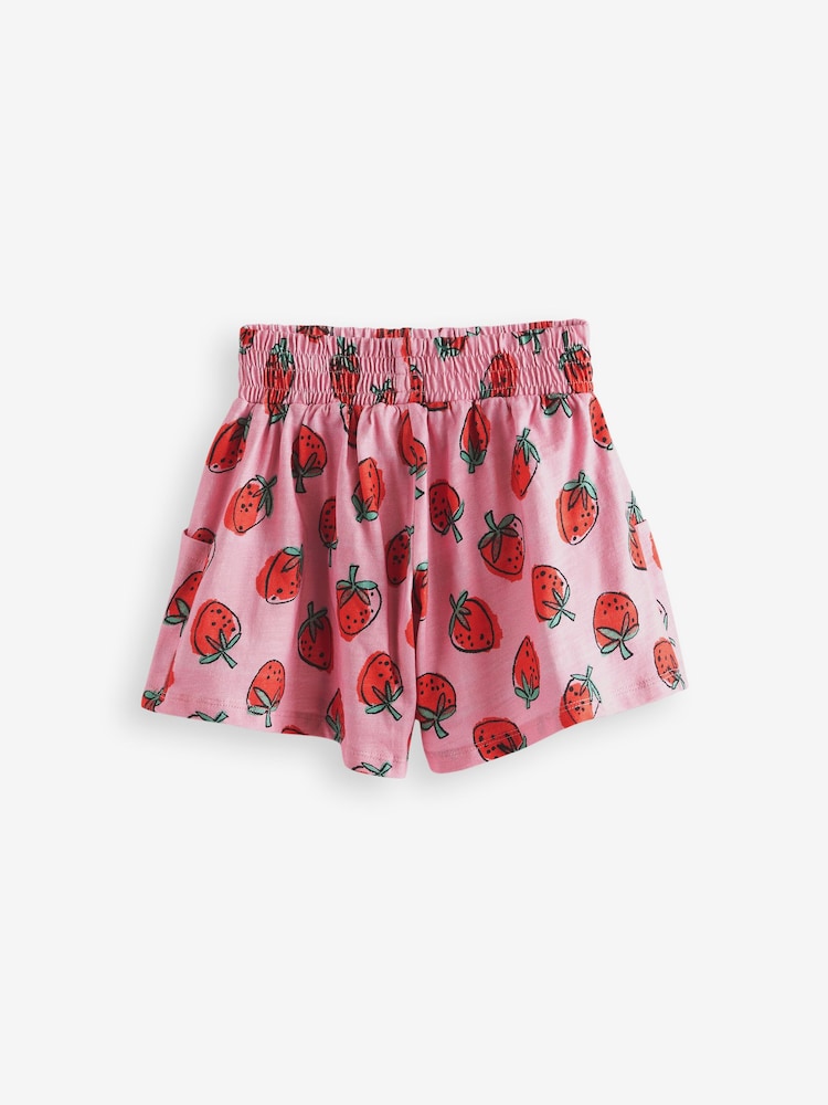 Rot/Weiß/Erdbeere - Shorts im 3er-Pack aus 100 % Baumwolle (3–16 Jahre) - Bild 2 von 5