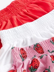 Rot/Weiß/Erdbeere - Shorts im 3er-Pack aus 100 % Baumwolle (3–16 Jahre) - Bild 5 von 5