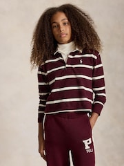 Polo Ralph Lauren Red Stripe Rugby Shirt - Image 1 of 5