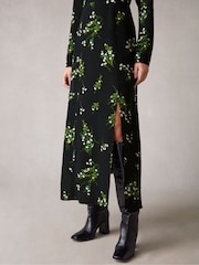 Ro&Zo Mini Rose Printed Square Neck Midi Dress - Image 5 of 8