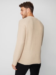 Threadbare Natural Crew Neck Raglan Sleeve Knitted Jumper - Image 2 of 5