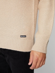 Threadbare Natural Crew Neck Raglan Sleeve Knitted Jumper - Image 5 of 5