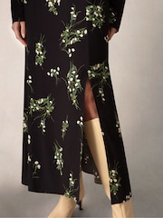 Ro&Zo Mini Rose Printed Square Neck Midi Dress - Image 5 of 8