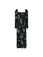 Ro&Zo Mini Rose Printed Square Neck Midi Dress - Image 8 of 8