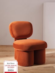 MADE.COM Cinnamon Velvet Thea Accent Chair - Image 2 of 7