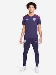 Nike Purple Dri-FIT England Strike Football T-Shirt - Image 5 of 8
