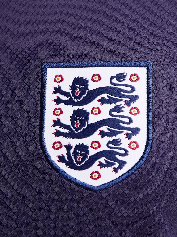 Nike Purple Dri-FIT England Strike Football T-Shirt - Image 8 of 8