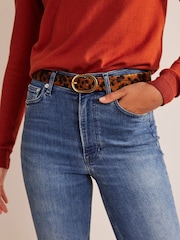 Boden Light Brown Classic Leather Belt - Image 3 of 4